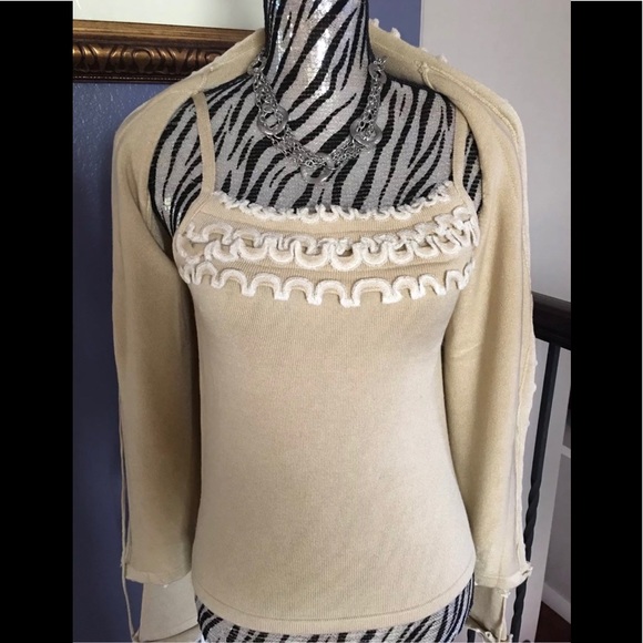 NWT Last Women 2PCS Set Cardigan + Tank Top Sz S/M - Picture 4 of 7